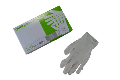 boite de 100 Gants jetables latex taille M